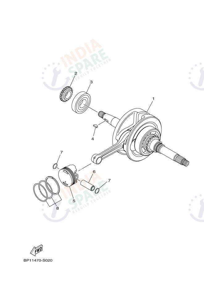 CRANKSHAFT & PISTON